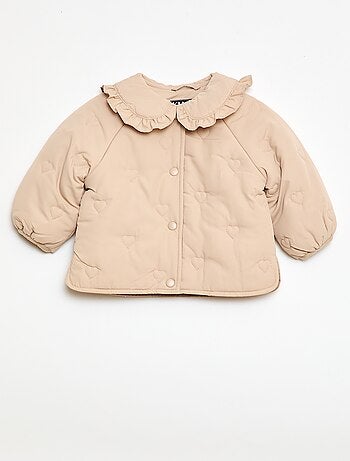 Casaco acolchoado com corações