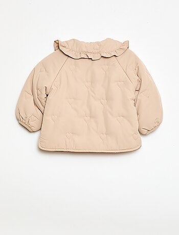 Casaco acolchoado com corações