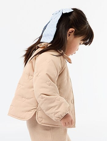 Casaco acolchoado com corações