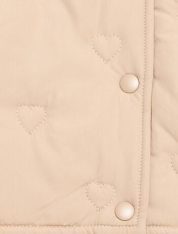 Casaco acolchoado com corações