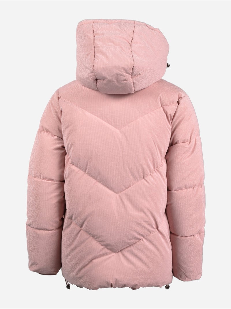 Casaco acolchoado com efeito pixelizado - boom kids Rosa - Kiabi