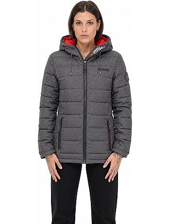 Casaco acolchoado com matelassagem de fantasia e capuz astaneak – canadian peak
