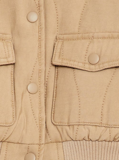 Casaco acolchoado com molas de pressão - Kiabi