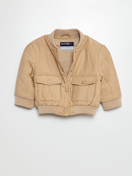 Casaco acolchoado com molas de pressão - Kiabi