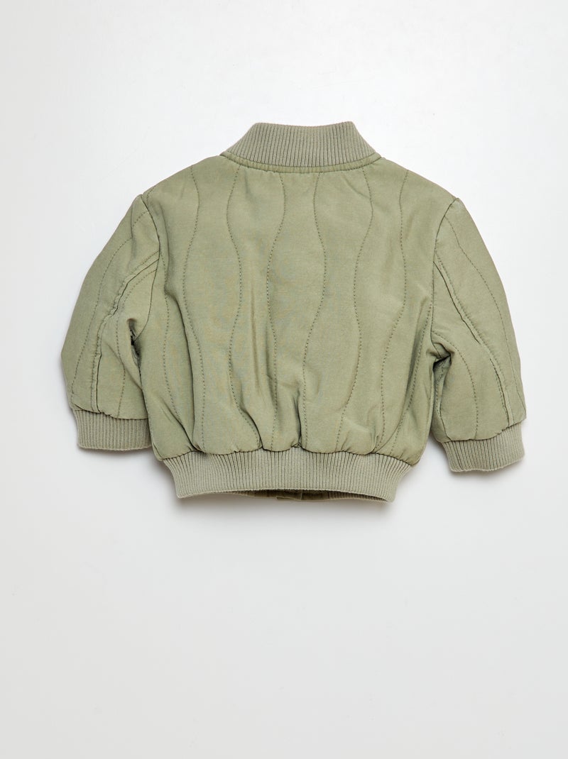 Casaco acolchoado com molas de pressão CAQUI - Kiabi