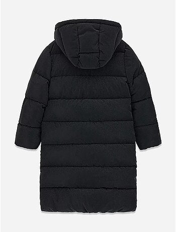 Casaco acolchoado comprido com capuz - guess kids