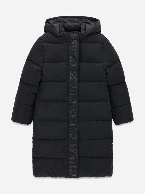 Casaco acolchoado comprido com capuz - guess kids - Kiabi