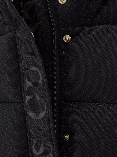 Casaco acolchoado comprido com capuz - guess kids - Kiabi