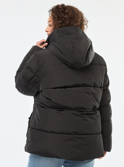 Casaco acolchoado comprido liso - Kiabi