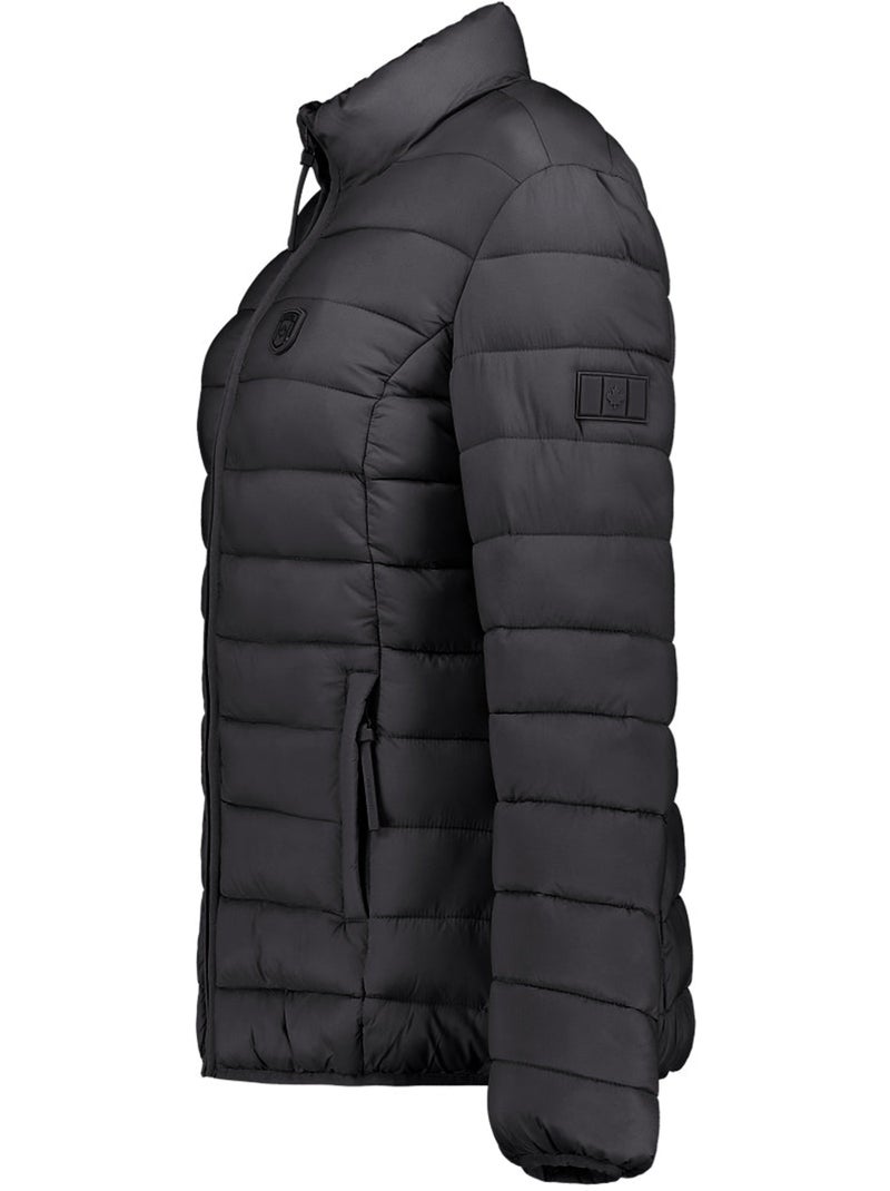 Casaco acolchoado corta-vento akitaleak – canadian peak Preto - Kiabi