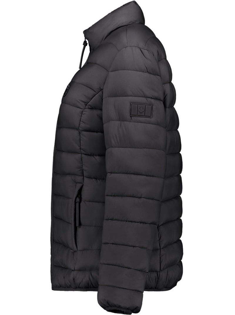 Casaco acolchoado corta-vento akitaleak – canadian peak Preto - Kiabi