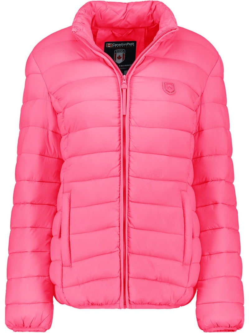 Casaco acolchoado corta-vento akitaleak – canadian peak Rosa-fluo - Kiabi