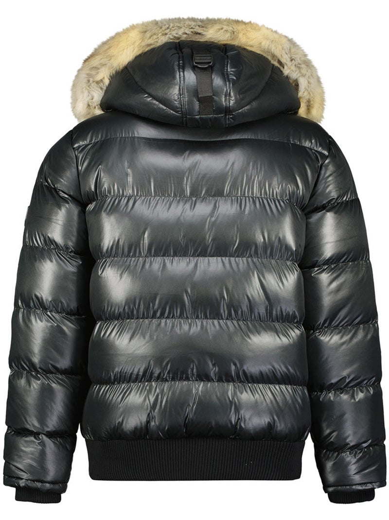 Casaco acolchoado corta-vento bugseak – canadian peak Preto - Kiabi
