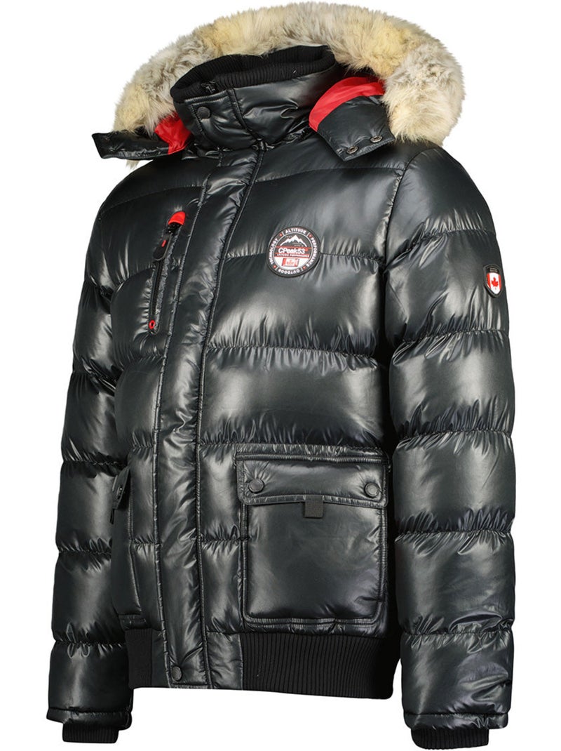 Casaco acolchoado corta-vento bugseak – canadian peak Preto - Kiabi