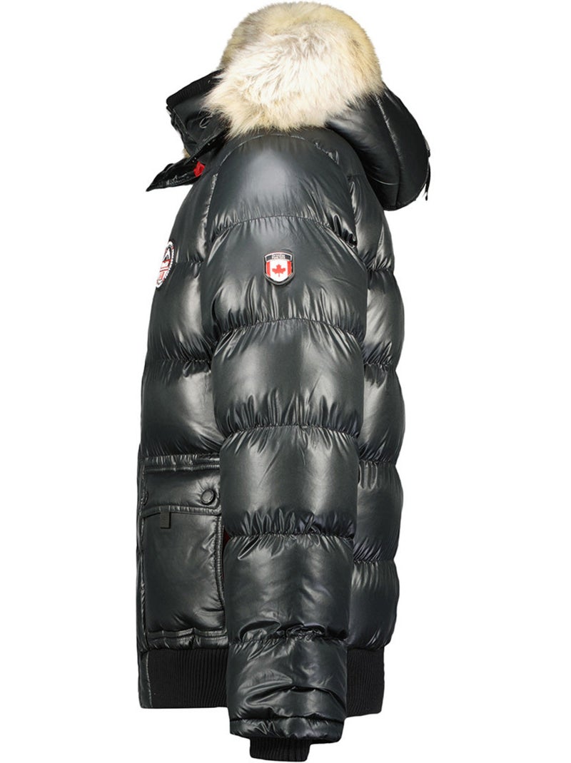Casaco acolchoado corta-vento bugseak – canadian peak Preto - Kiabi