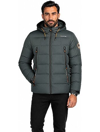 Casaco acolchoado corta-vento com gola subida ardent – canadian peak