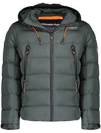 Casaco acolchoado corta-vento com gola subida ardent – canadian peak