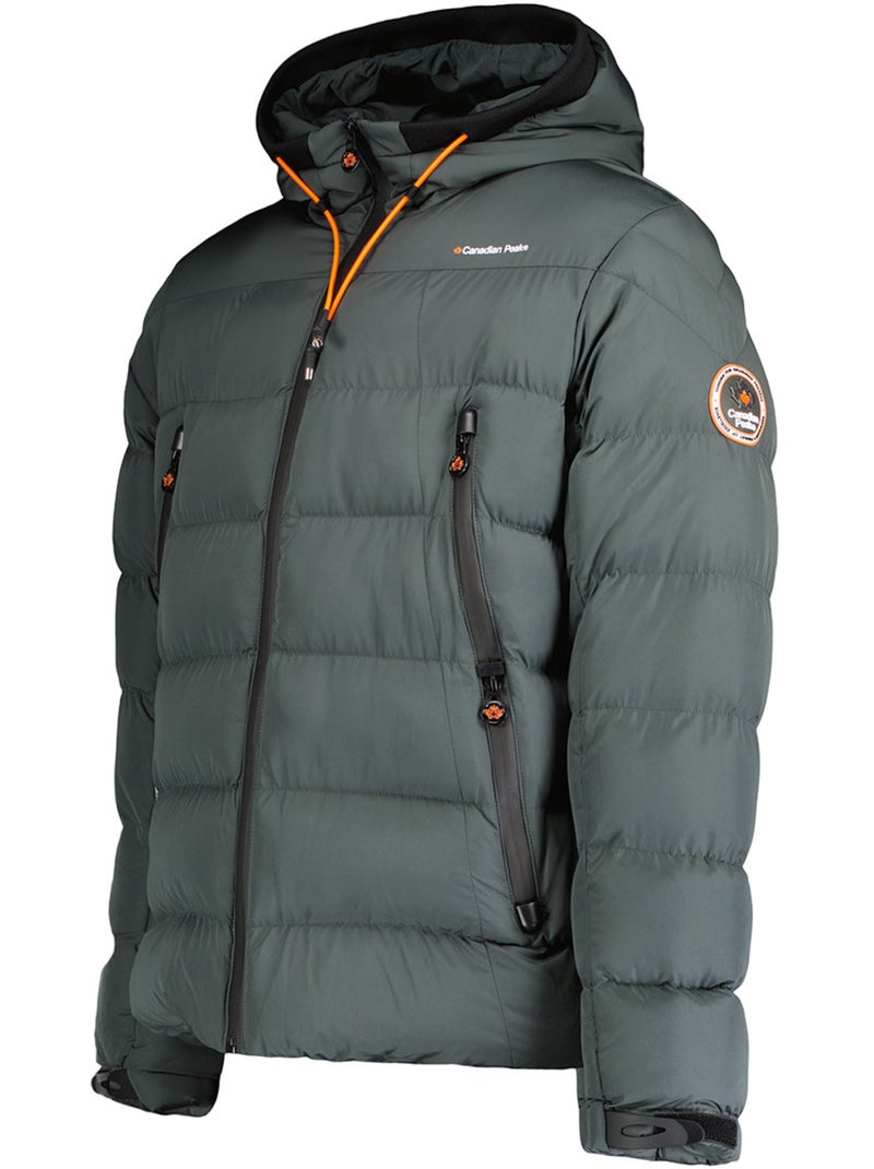 Casaco acolchoado corta-vento com gola subida ardent – canadian peak Cinza escuro - Kiabi