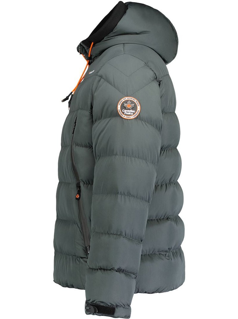 Casaco acolchoado corta-vento com gola subida ardent – canadian peak Cinza escuro - Kiabi