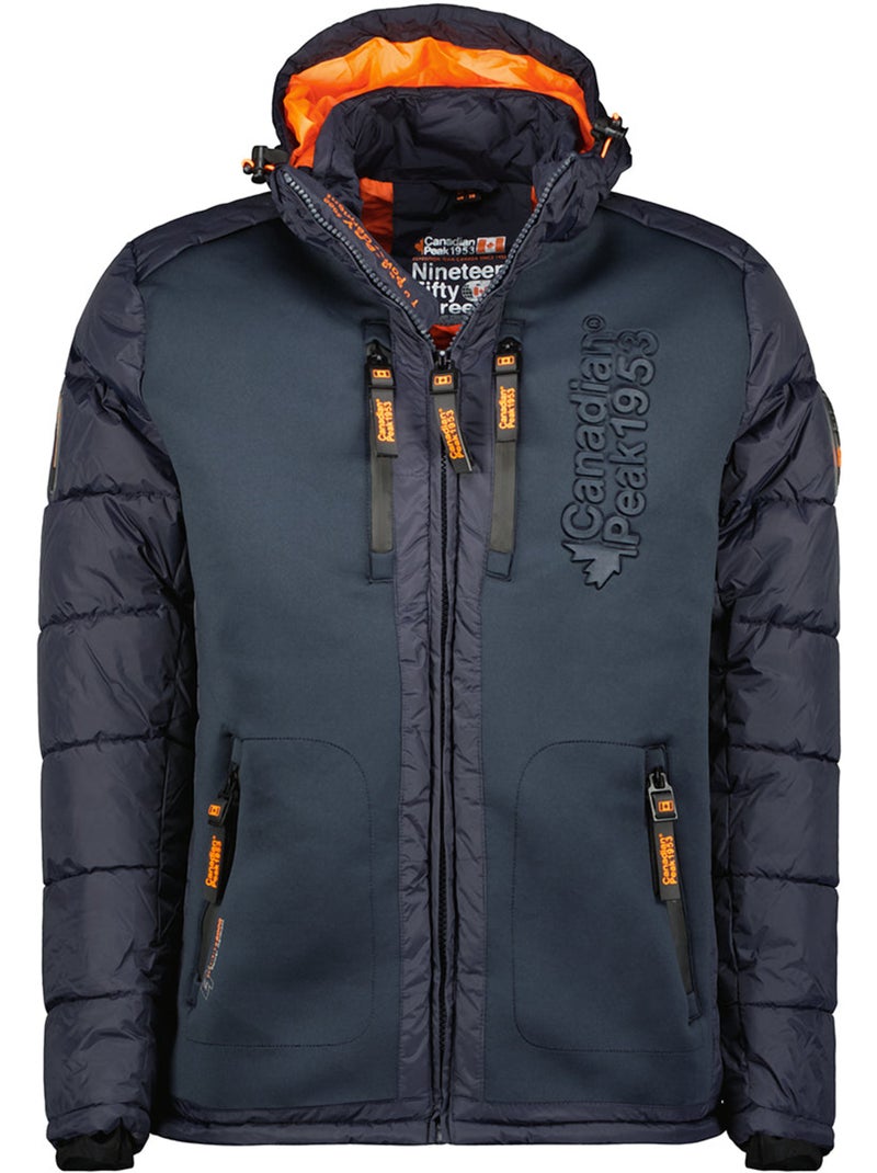 Casaco acolchoado corta-vento com gola subida beachweak – canadian peak Azul-marinho - Kiabi