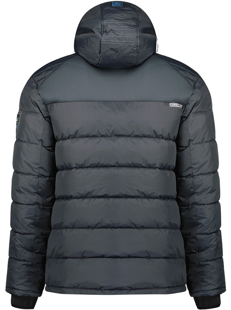 Casaco acolchoado corta-vento com gola subida beachweak – canadian peak Cinza escuro - Kiabi