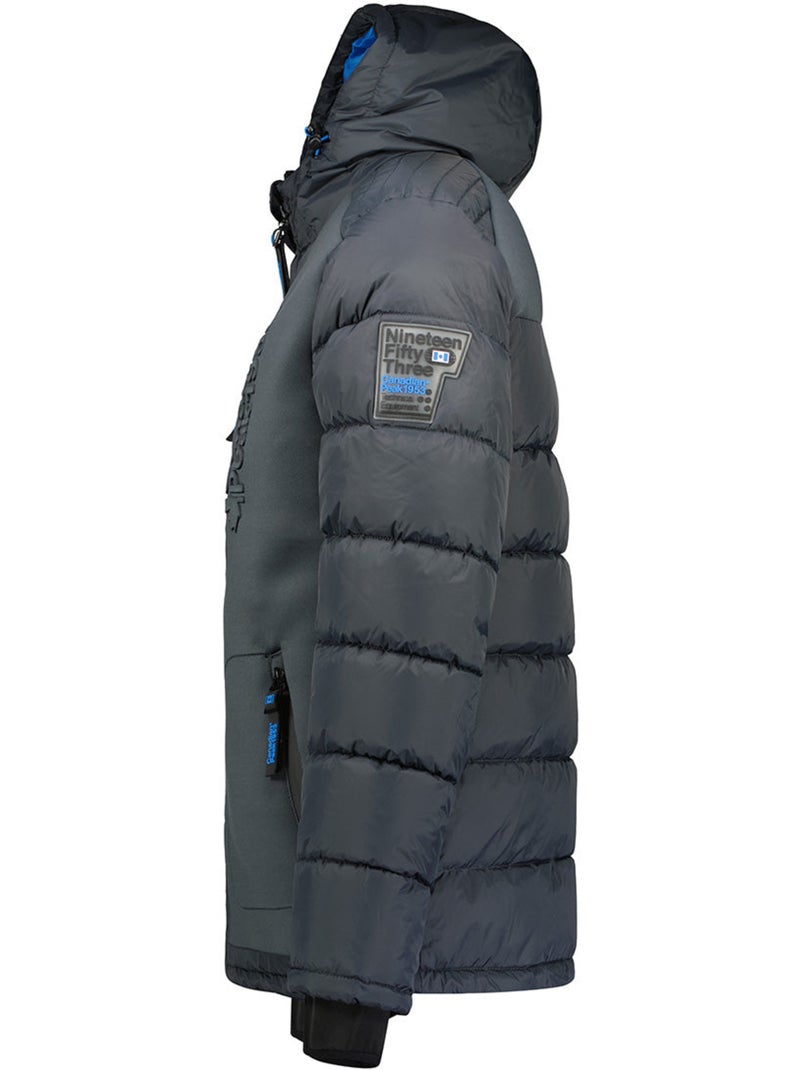 Casaco acolchoado corta-vento com gola subida beachweak – canadian peak Cinza escuro - Kiabi