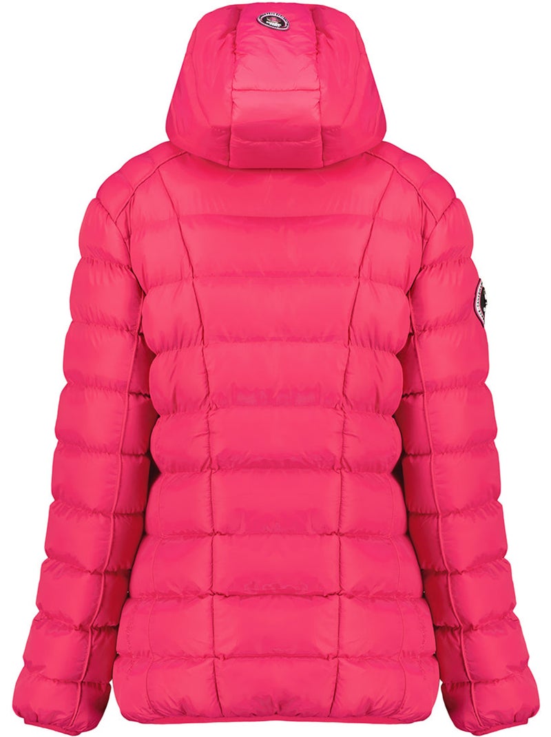 Casaco acolchoado curto com capuz amovível bambolineak – canadian peak Rosa-fúcsia - Kiabi