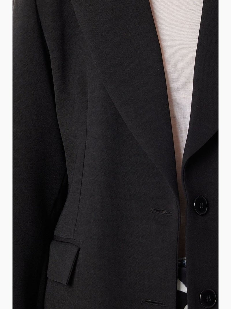 Casaco acolchoado de gabardine com fecho de botões istanbul Preto - Kiabi