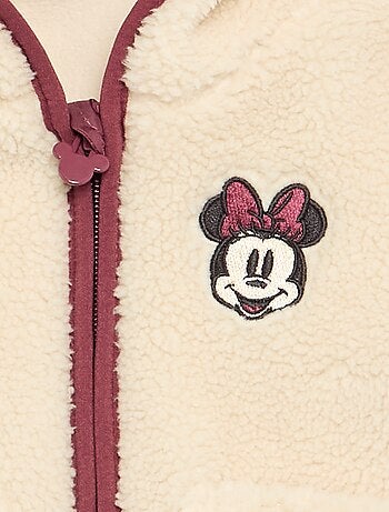 Casaco acolchoado \'Disney\' \'Minnie\' em material tipo carneira