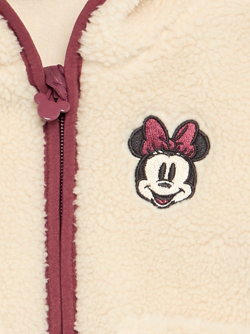 Casaco acolchoado \'Disney\' \'Minnie\' em material tipo carneira - Kiabi