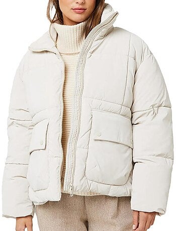 Casaco Acolchoado Écru Vero Moda Roguesia para Mulher