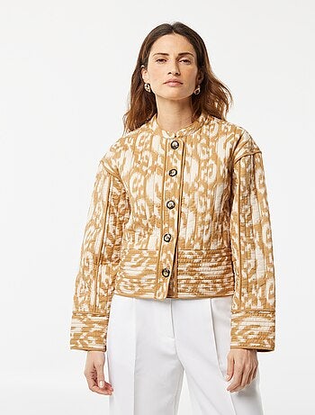 Casaco acolchoado estampado