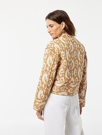 Casaco acolchoado estampado