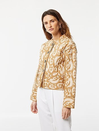 Casaco acolchoado estampado