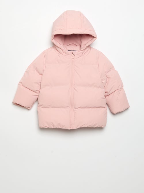Casaco acolchoado estampado com capuz - Kiabi Casaco acolchoado estampado com capuz - Kiabi