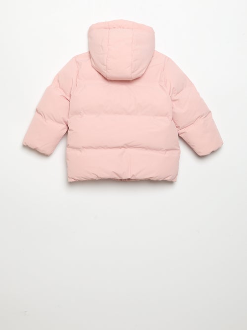 Casaco acolchoado estampado com capuz - Kiabi Casaco acolchoado estampado com capuz - Kiabi