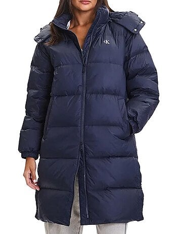 Casaco Acolchoado Feminino Calvin Klein Jeans Essential Azul Marinho