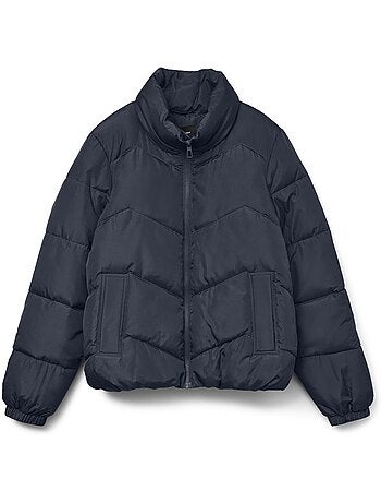 Casaco Acolchoado Feminino Vero Moda Ligario Azul-Marinho
