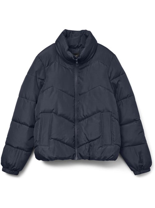 Casaco acolchoado feminino vero moda ligario azul-marinho - Kiabi