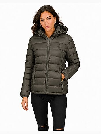 Casaco acolchoado fino com capuz akitaleak – canadian peak