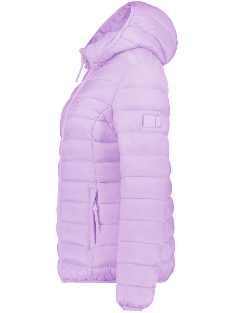 Casaco acolchoado fino com capuz akitaleak – canadian peak Lilás-claro - Kiabi