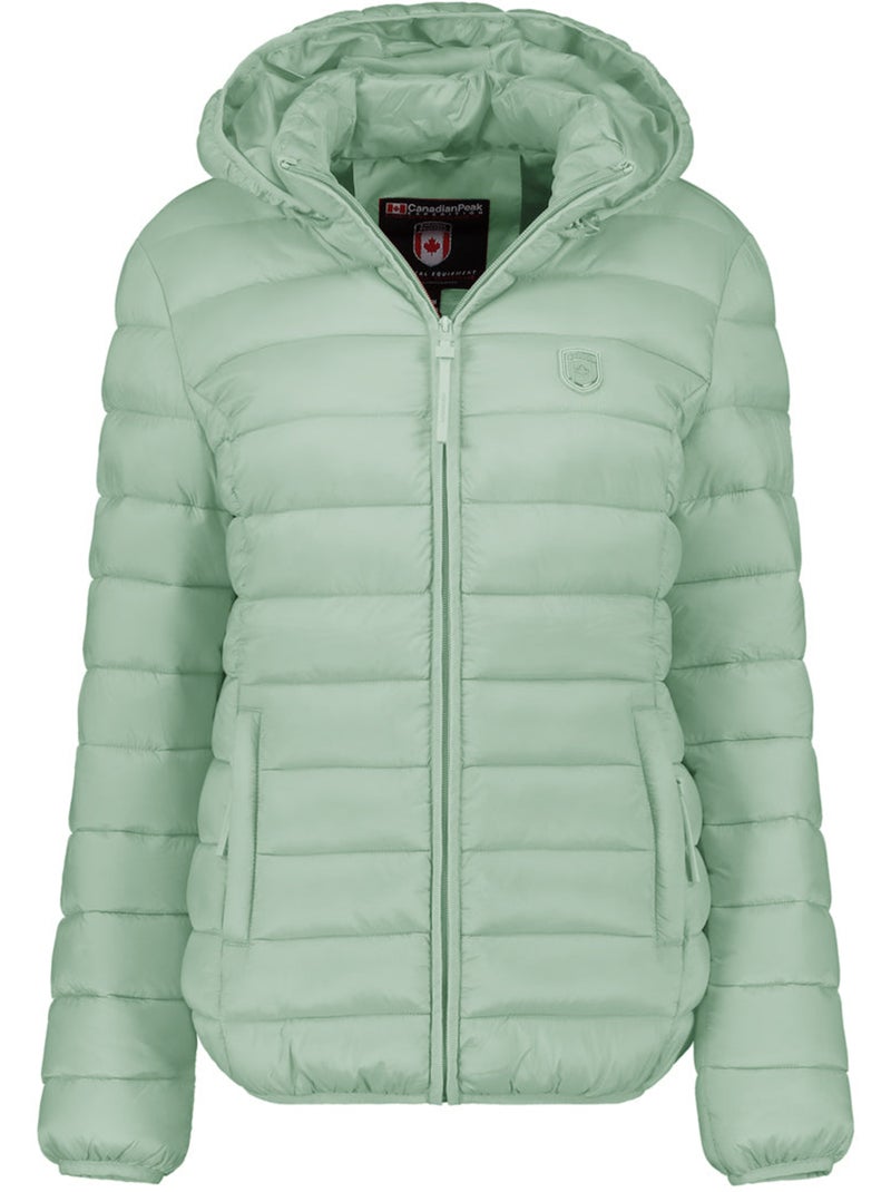 Casaco acolchoado fino com capuz akitaleak – canadian peak Verde pastel - Kiabi