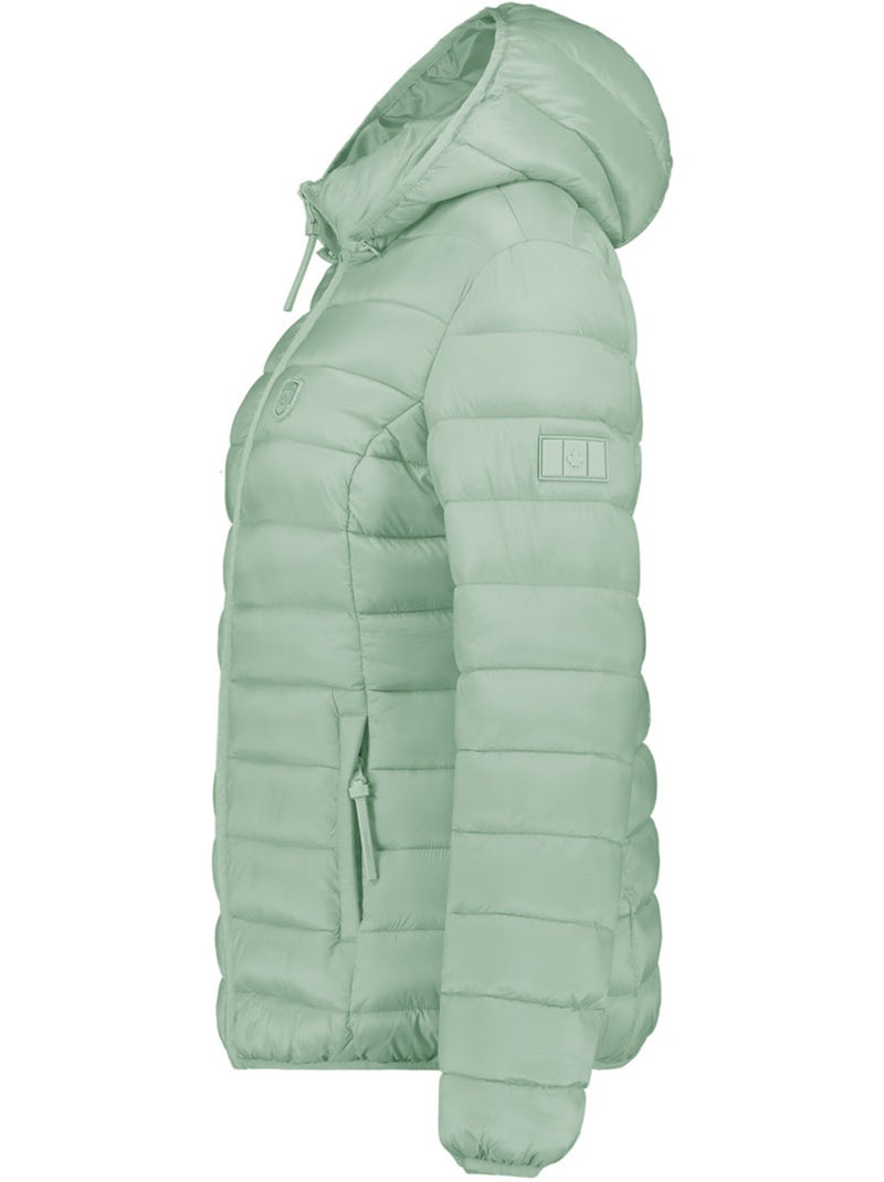 Casaco acolchoado fino com capuz akitaleak – canadian peak Verde pastel - Kiabi