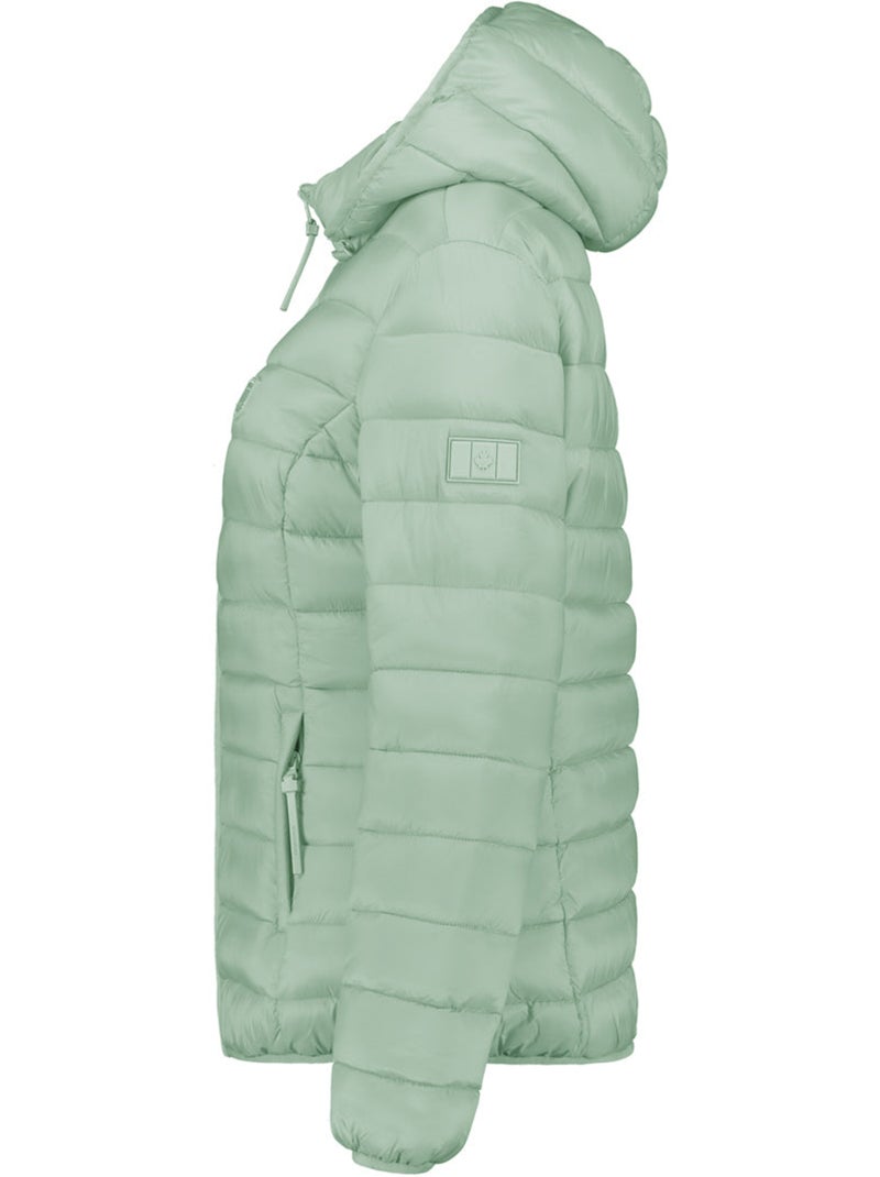 Casaco acolchoado fino com capuz akitaleak – canadian peak Verde pastel - Kiabi