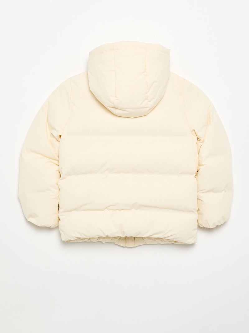 Casaco acolchoado forrado Branco - Kiabi