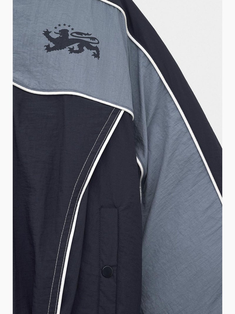 Casaco acolchoado homem giesto Azul Cinza Branco - Kiabi