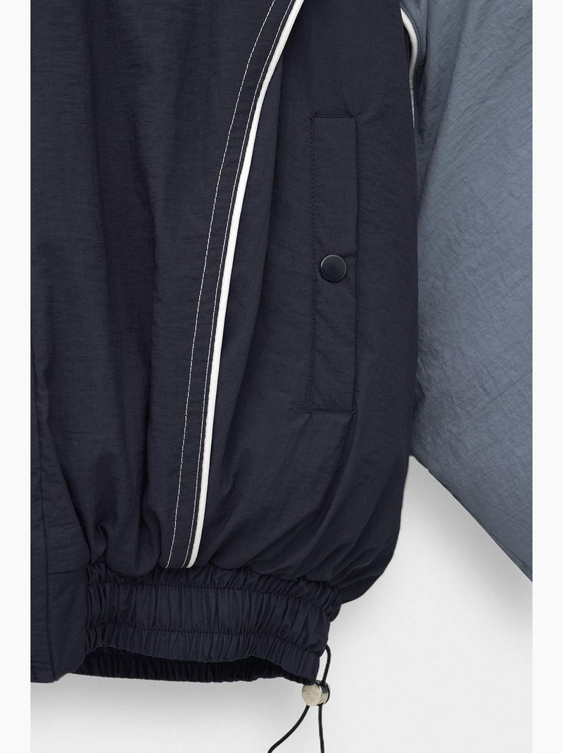 Casaco acolchoado homem giesto Azul Cinza Branco - Kiabi