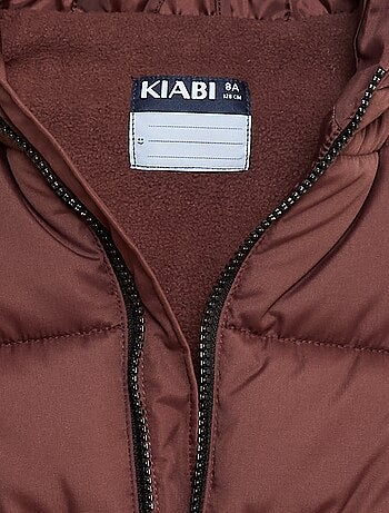 Casaco sem mangas impermeável com bolso de aba e capuz