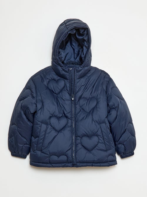 Casaco acolchoado impermeável 'coração' - Kiabi