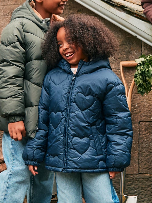 Casaco acolchoado impermeável 'coração' - Kiabi